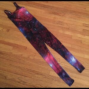 Black Milk Purple Galaxy Catsuit xxs